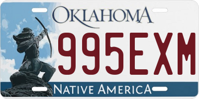 OK license plate 995EXM