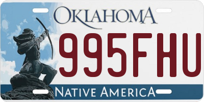 OK license plate 995FHU