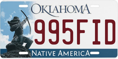 OK license plate 995FID