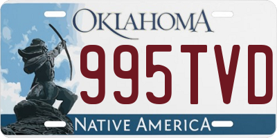 OK license plate 995TVD