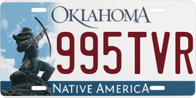OK license plate 995TVR