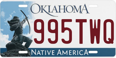 OK license plate 995TWQ