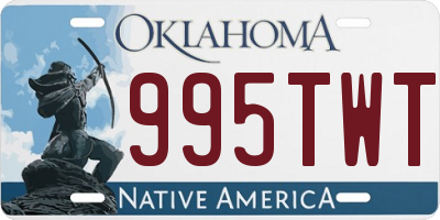 OK license plate 995TWT