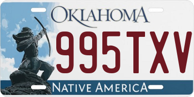 OK license plate 995TXV