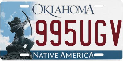 OK license plate 995UGV
