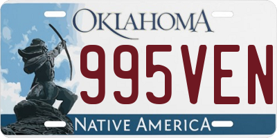 OK license plate 995VEN