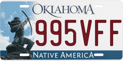 OK license plate 995VFF
