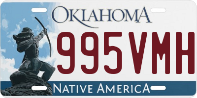 OK license plate 995VMH