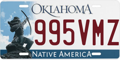 OK license plate 995VMZ