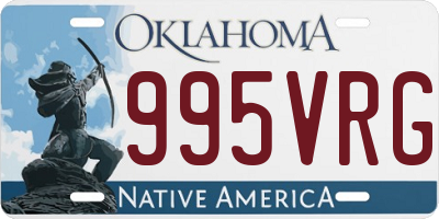 OK license plate 995VRG