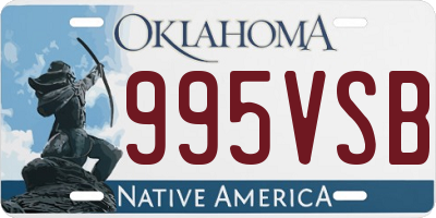 OK license plate 995VSB
