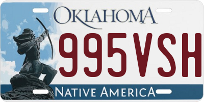 OK license plate 995VSH