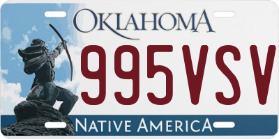OK license plate 995VSV