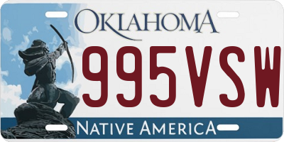 OK license plate 995VSW