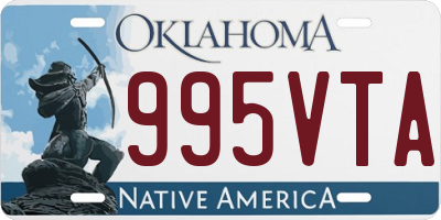 OK license plate 995VTA