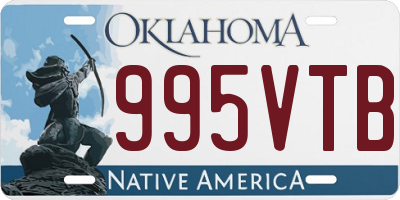 OK license plate 995VTB