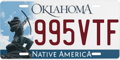 OK license plate 995VTF