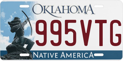 OK license plate 995VTG