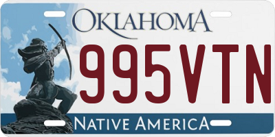 OK license plate 995VTN