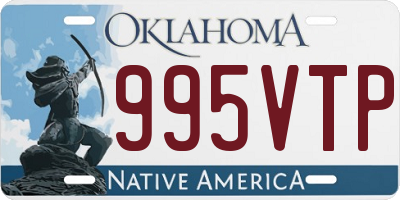 OK license plate 995VTP