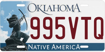 OK license plate 995VTQ
