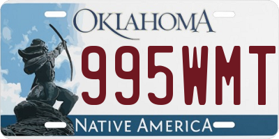 OK license plate 995WMT