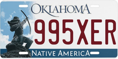 OK license plate 995XER