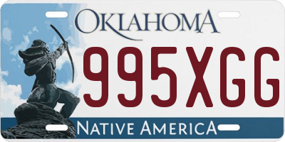 OK license plate 995XGG