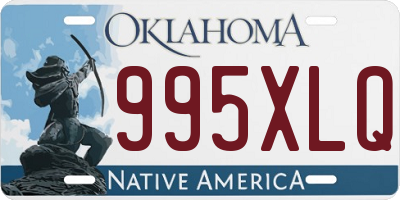 OK license plate 995XLQ