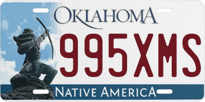 OK license plate 995XMS