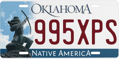 OK license plate 995XPS
