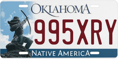 OK license plate 995XRY
