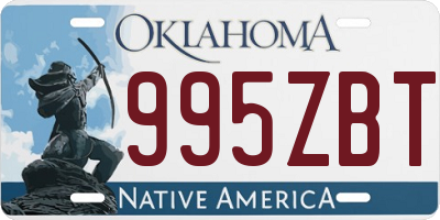 OK license plate 995ZBT