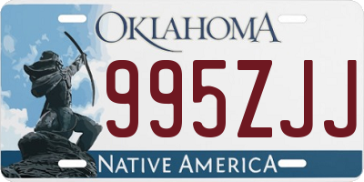 OK license plate 995ZJJ