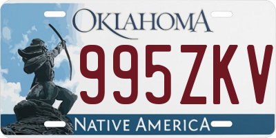 OK license plate 995ZKV