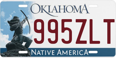 OK license plate 995ZLT