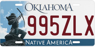 OK license plate 995ZLX