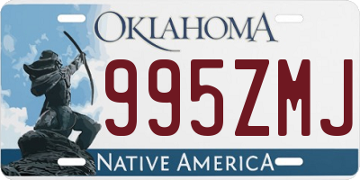 OK license plate 995ZMJ