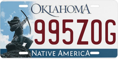 OK license plate 995ZOG