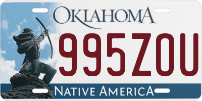 OK license plate 995ZOU