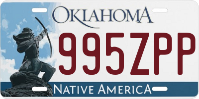 OK license plate 995ZPP