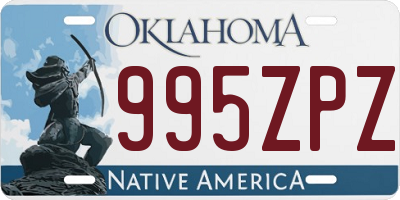 OK license plate 995ZPZ