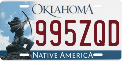 OK license plate 995ZQD