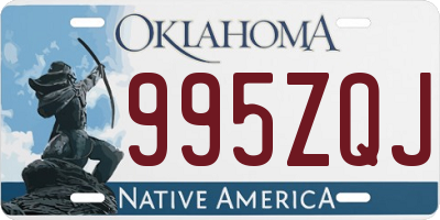 OK license plate 995ZQJ