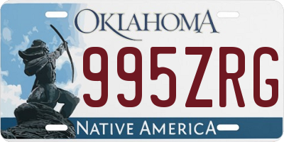 OK license plate 995ZRG