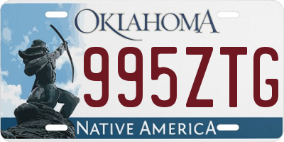 OK license plate 995ZTG