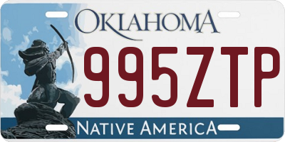 OK license plate 995ZTP