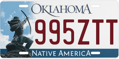 OK license plate 995ZTT