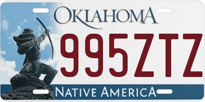 OK license plate 995ZTZ