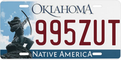 OK license plate 995ZUT